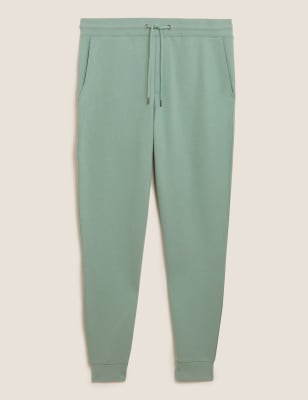 

M&S Collection Pantalón deportivo 100% algodón con puñoMens - Light Green, Light Green