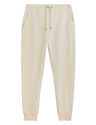 

M&S Collection Pantalón deportivo 100% algodón con puñoMens - Stone, Stone