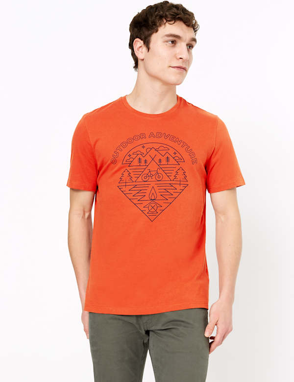 Pure Cotton Adventure Graphic T-Shirt