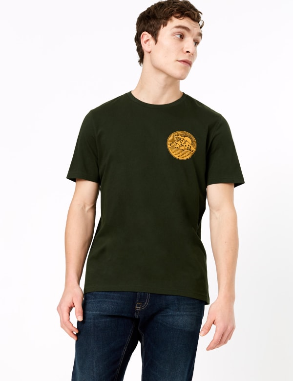 Pure Cotton Explore Graphic T-Shirt