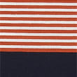 Pure Cotton Striped T-Shirt - orangemix