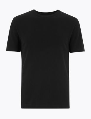Pure Cotton Textured T-Shirt | M&S Collection | M&S