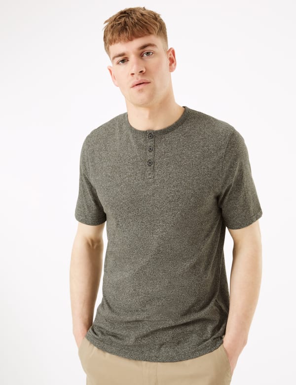 Regular Fit Henley T-shirt