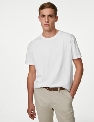 

M&S Collection Camiseta gruesa 100% algodónMens - White, White