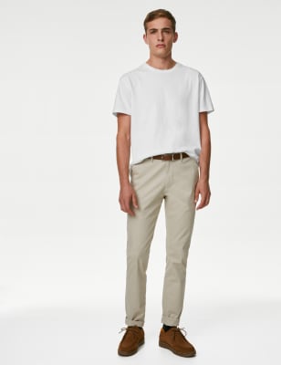 

Mens M&S Collection Schweres T-Shirt aus reiner Baumwolle - White, White