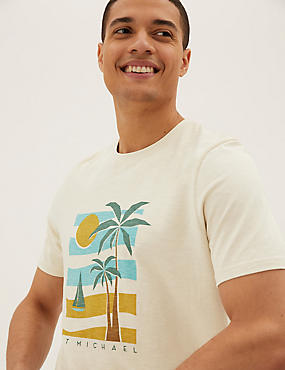T-Shirt με σχέδιο St Michael από 100% βαμβάκι