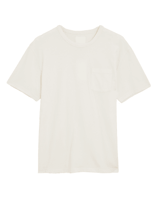 

Mens M&S Originals Organic Cotton Heavy Weight T-Shirt - Ecru, Ecru