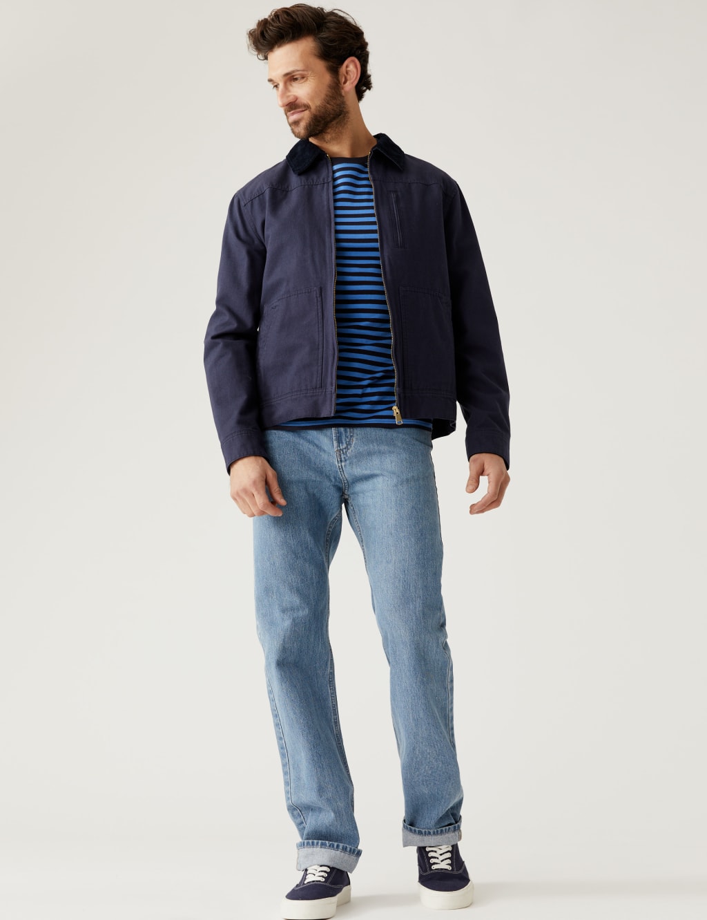 Pure Cotton Striped T-Shirt image 3