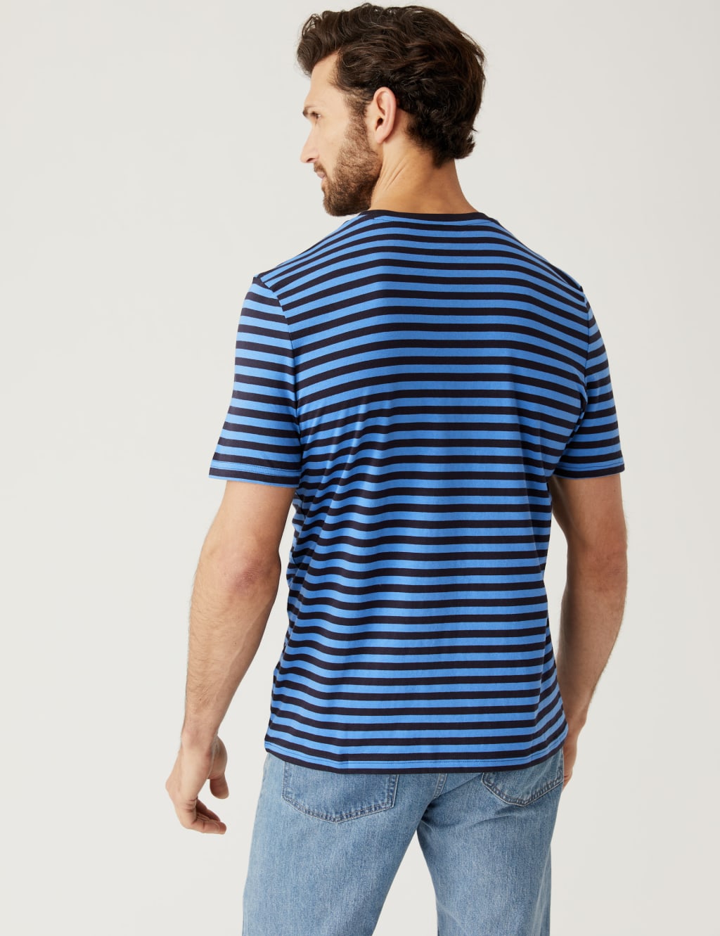 Pure Cotton Striped T-Shirt image 4