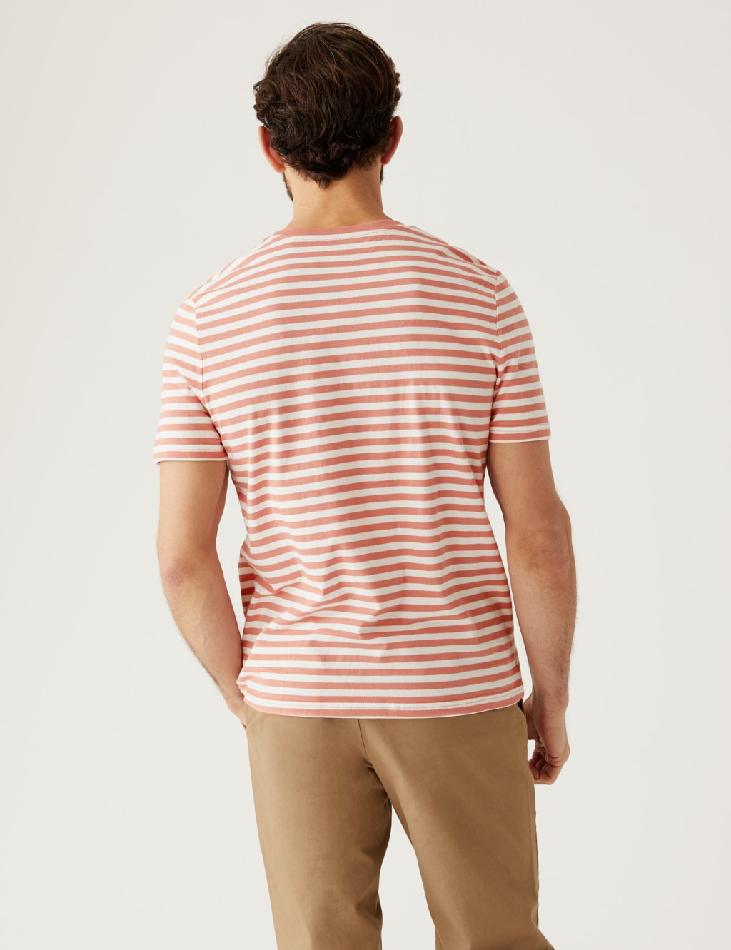 Pure Cotton Striped T-Shirt image 3