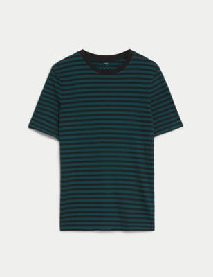 Pure Cotton Striped T-Shirt