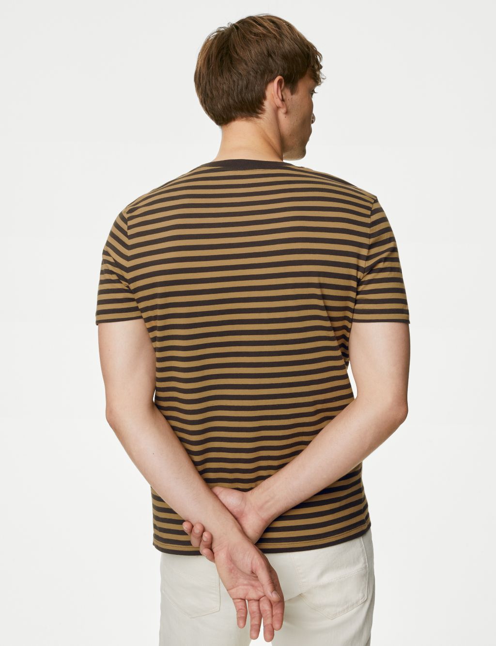 Pure Cotton Striped T-Shirt image 5