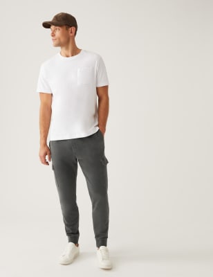 

M&S Collection Pantalones deportivos 100% algodónMens - Carbon, Carbon