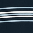 Pure Cotton Striped Heavy Weight T-Shirt - darknavy