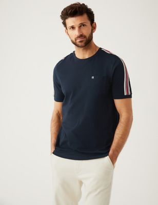 LOUIS PHILIPPE Printed Men Polo Neck Blue T-Shirt - Buy LOUIS PHILIPPE  Printed Men Polo Neck Blue T-Shirt Online at Best Prices in India