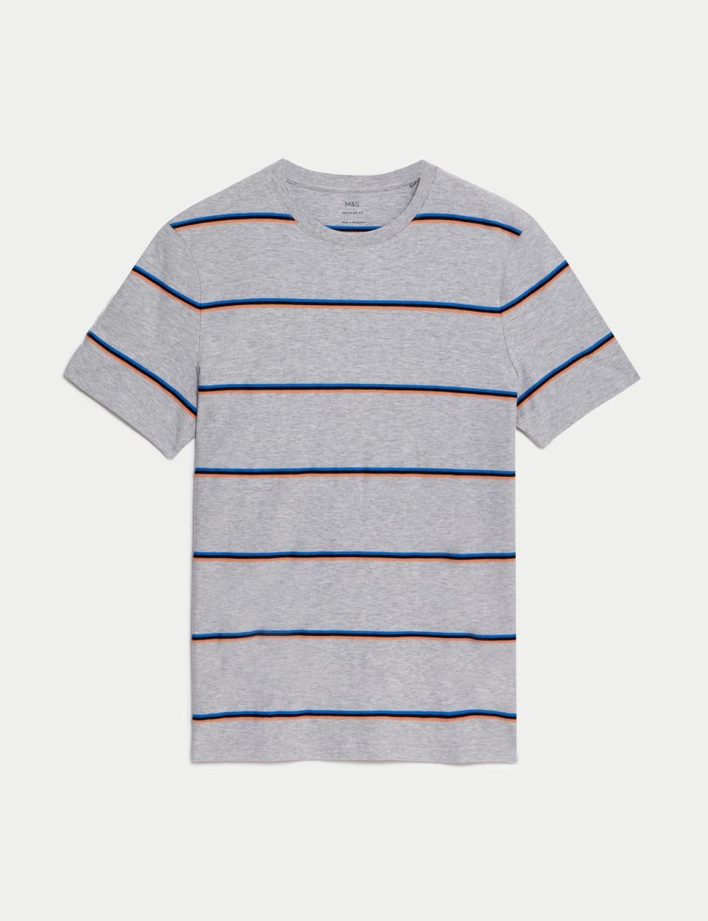 Pure Cotton Textured Striped T-Shirt image 2