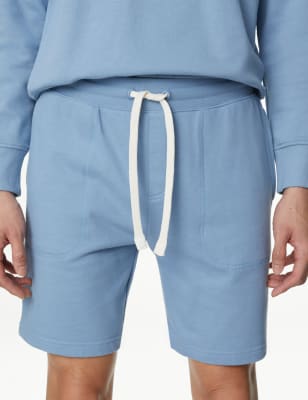 Pure Cotton Drawstring Jersey Shorts