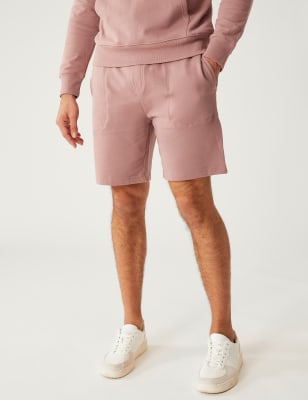 

Mens M&S Collection Drawstring Jersey Shorts - Antique Rose, Antique Rose