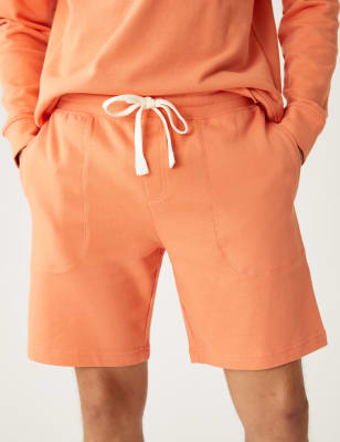 Pure Cotton Drawstring Jersey Shorts