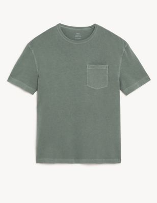 Relaxed Fit Pure Cotton Crew Neck T-Shirt