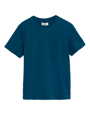 

Mens M&S Collection Pure Cotton Heavyweight T-Shirt - Dark Blue, Dark Blue