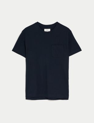 M&S Mens Pure Cotton Heavy Weight T-Shirt