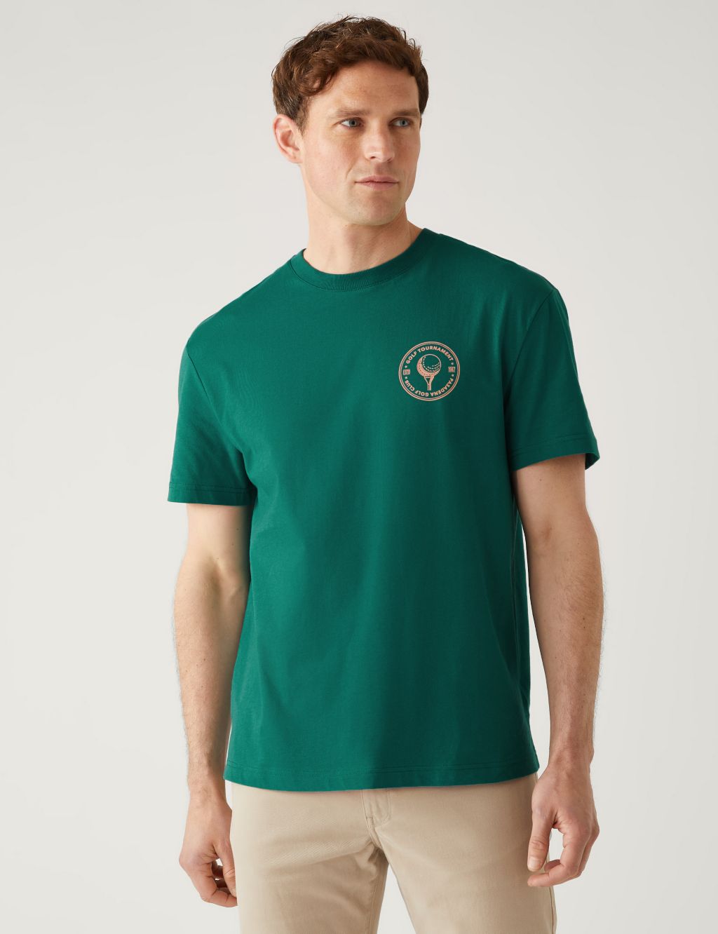 Pure Cotton Golf Ball Graphic T-Shirt image 1