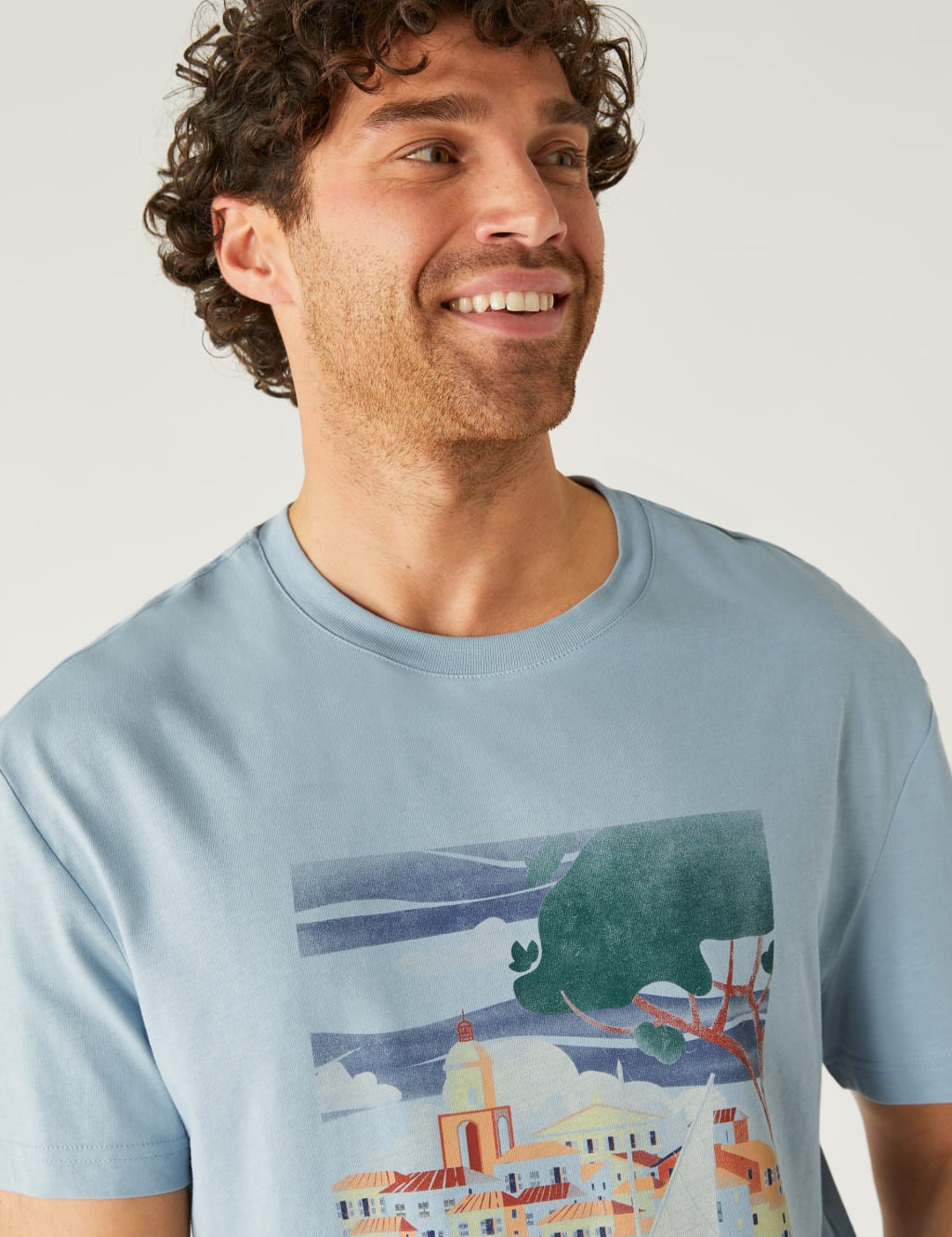 Pure Cotton Cote d'Azur Graphic T-Shirt image 2