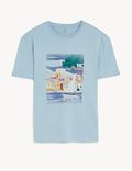 Pure Cotton Cote d'Azur Graphic T-Shirt