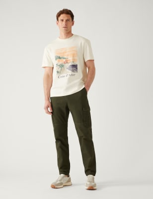 Pure Cotton Cote d'Azur Graphic T-Shirt - CN