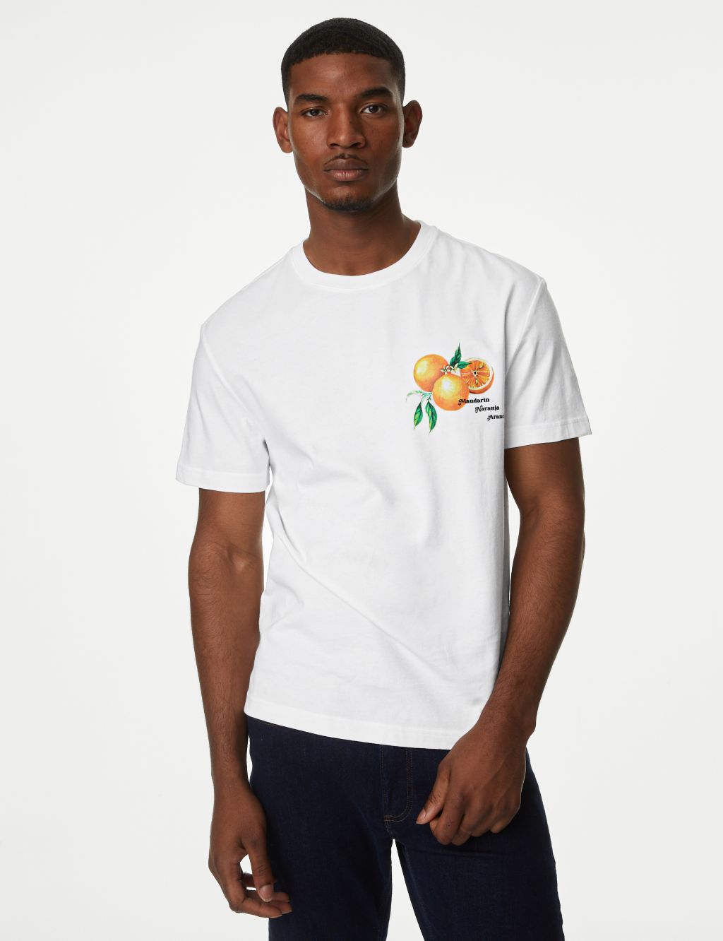 Pure Cotton Orange Graphic T-Shirt image 2