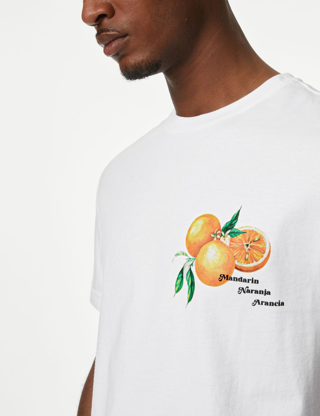 Pure Cotton Orange Graphic T-Shirt image 3
