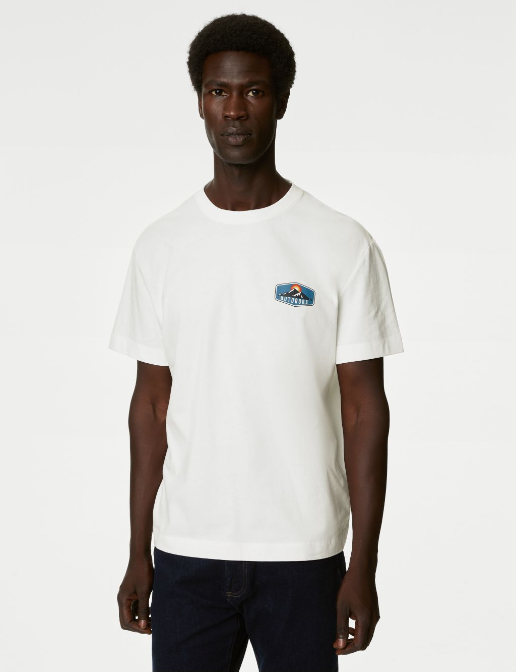 Pure Cotton Mountain Graphic T-Shirt image 4