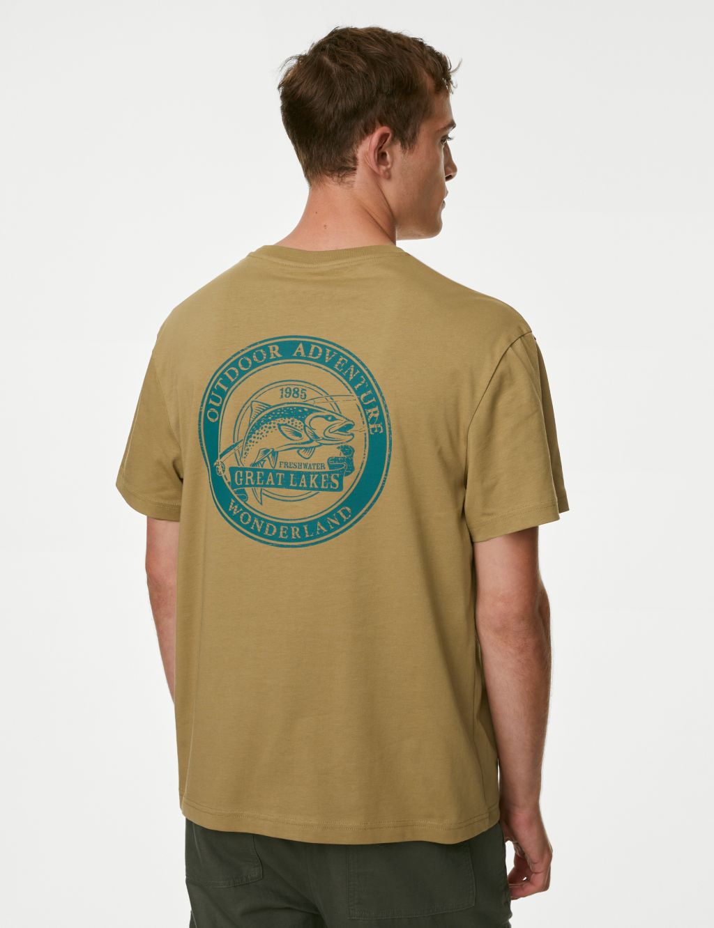 Pure Cotton Fishing Graphic T-Shirt image 4