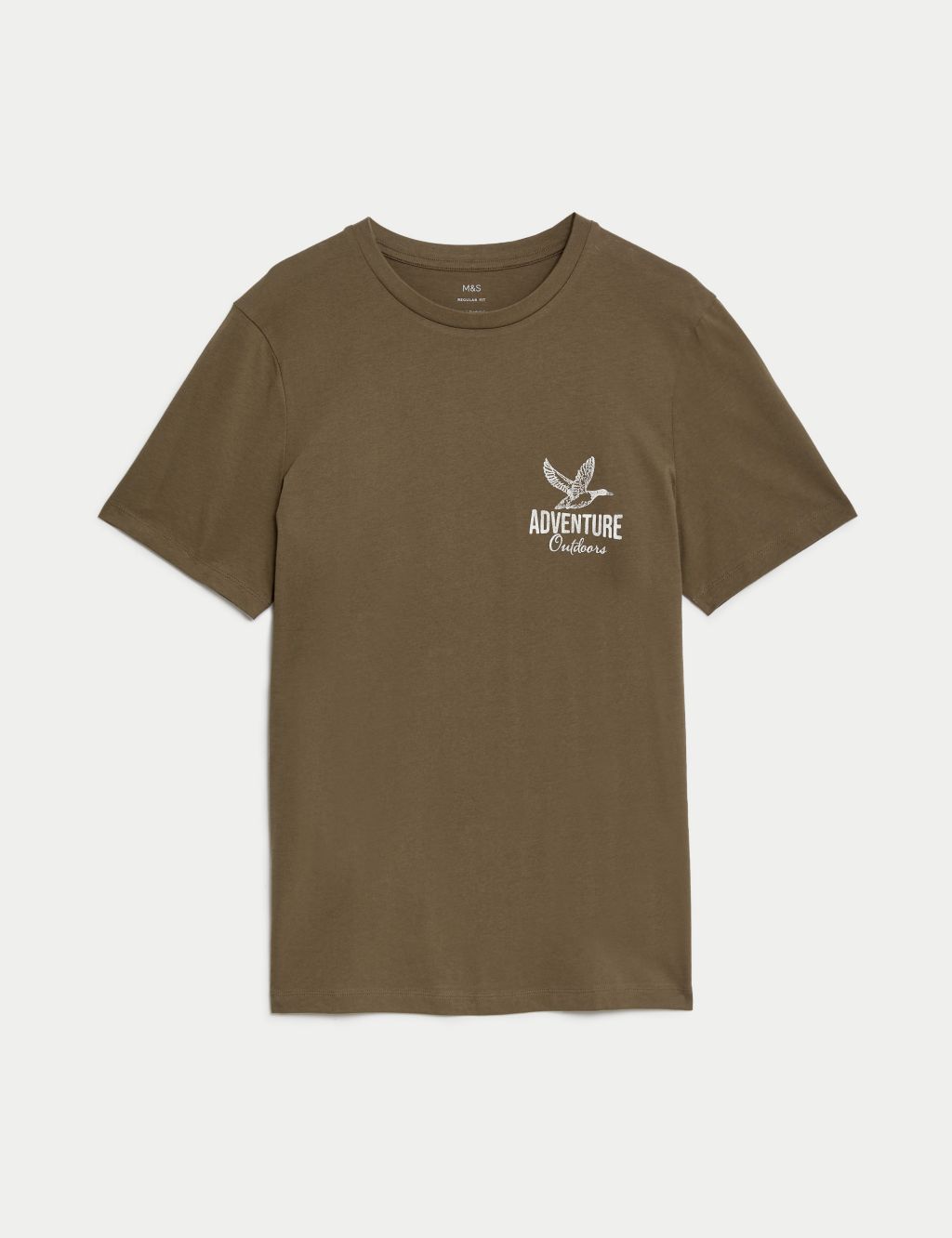 Pure Cotton Bird Graphic T-Shirt image 2