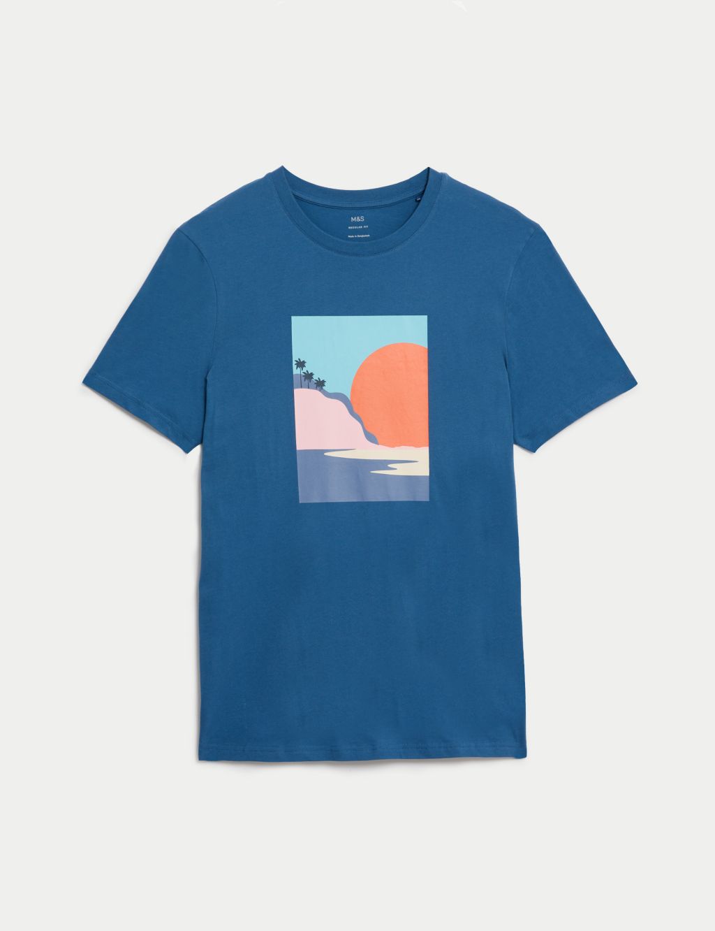 Pure Cotton Sunset Graphic T-Shirt image 2