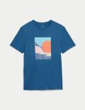 Pure Cotton Sunset Graphic T-Shirt
