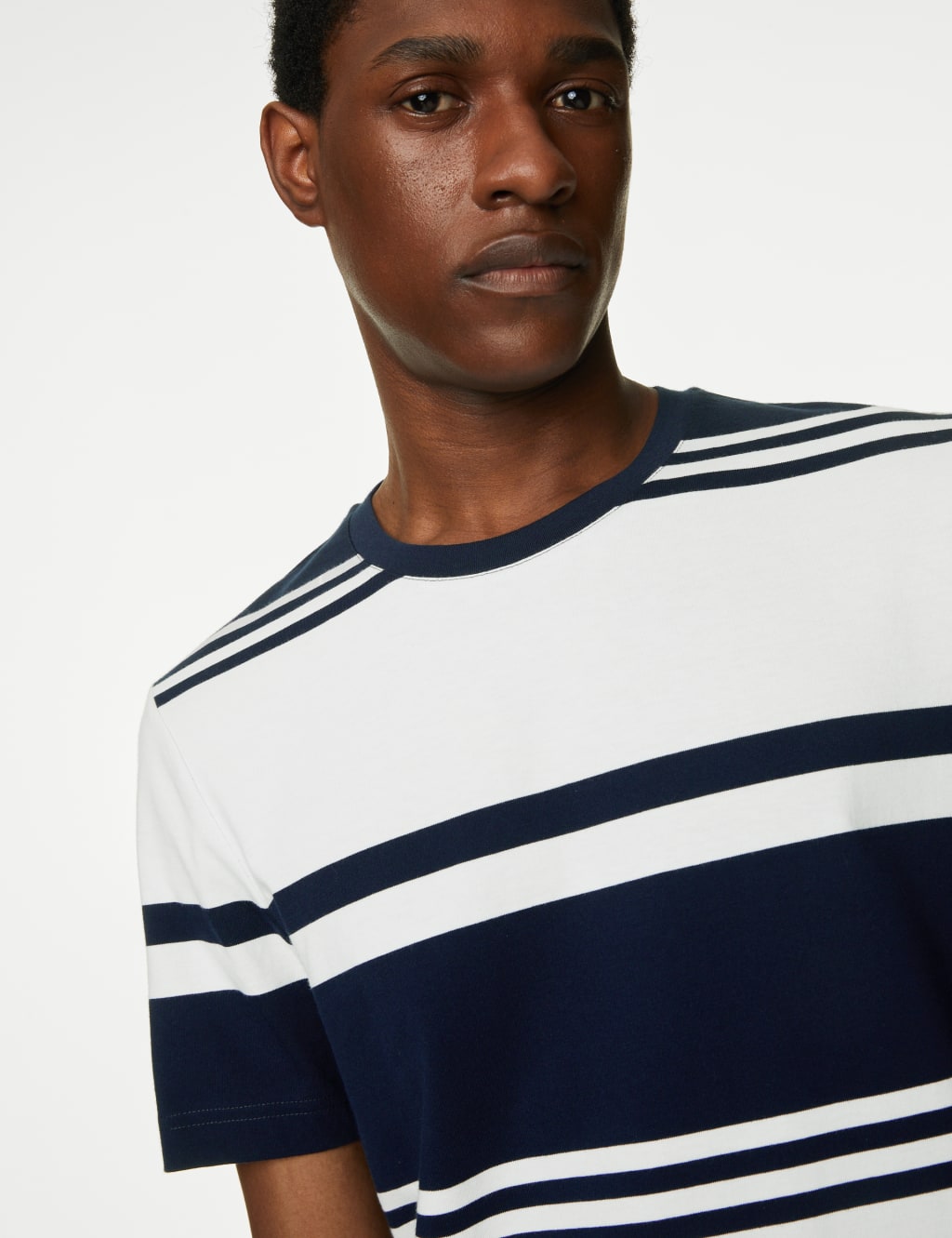 Pure Cotton Striped T-Shirt image 4
