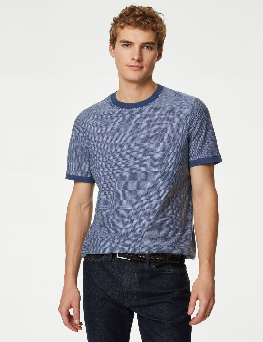 Pure Cotton Tipped T-Shirt image 3