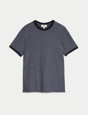 Pure Cotton Tipped T-Shirt | M&S Collection | M&S