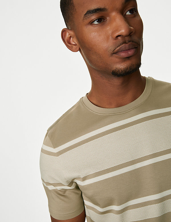 Pure Cotton Textured T-Shirt - IT