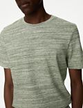 Camiseta 100% algodón con escote cerrado
