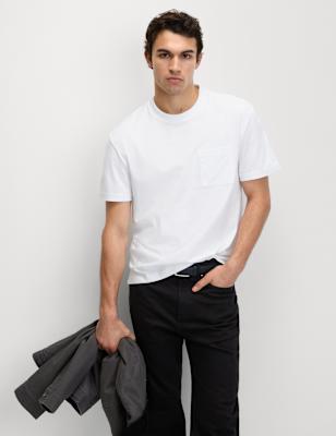 Pure Cotton Midweight Pocket T-shirt