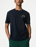 T-shirt 100&nbsp;% coton à motif vélo de style graphique