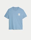 Camiseta 100% algodón con gráfico de Japón