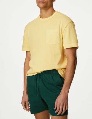 T-Shirt aus reiner Baumwolle mit Rundhalsausschnitt - DE