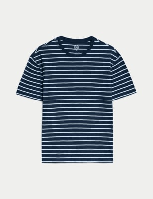 Pure Cotton Striped T-Shirt