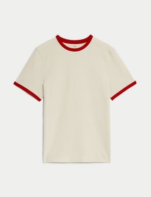Cotton Rich Textured T-Shirt