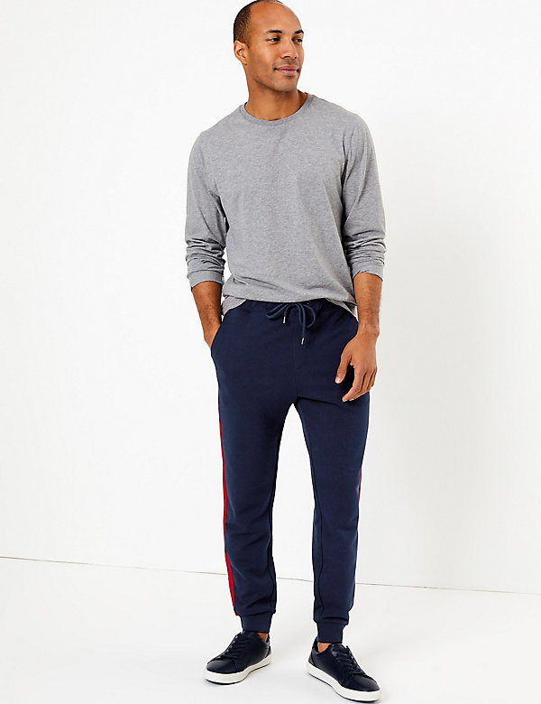 Cotton Tapered Leg Joggers  - AT