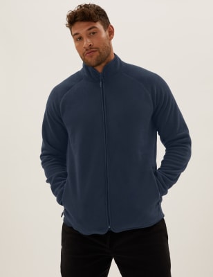 

Mens M&S Collection Recycled Micro Fleece - Dark Navy, Dark Navy